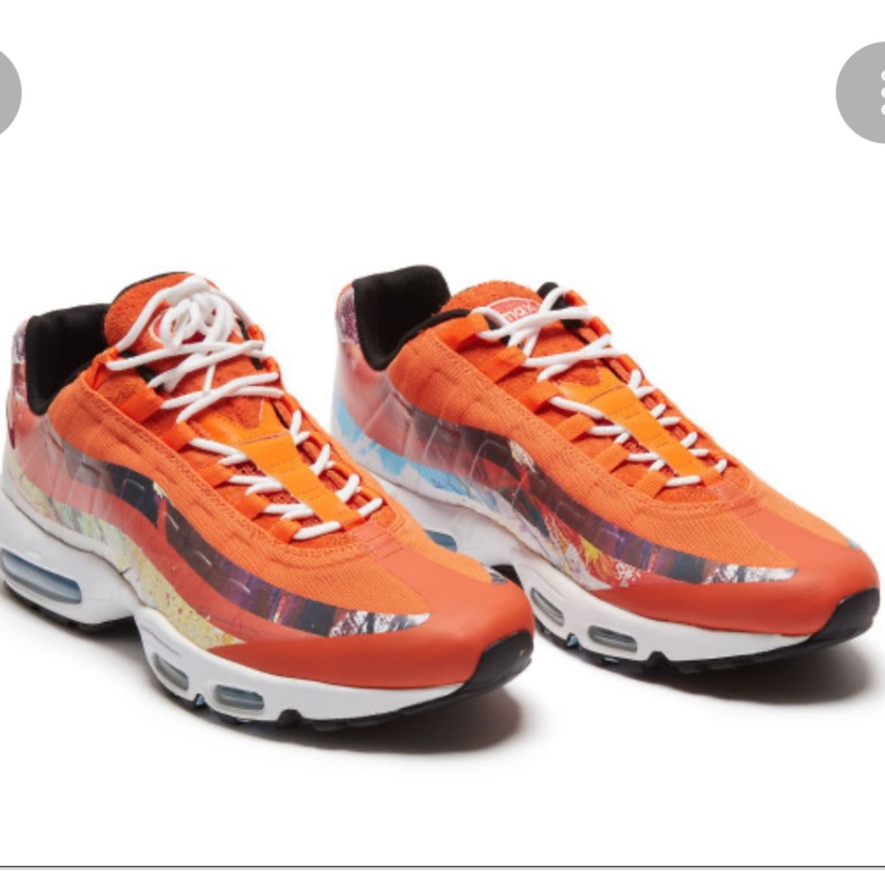 David White Orange Air Max 95